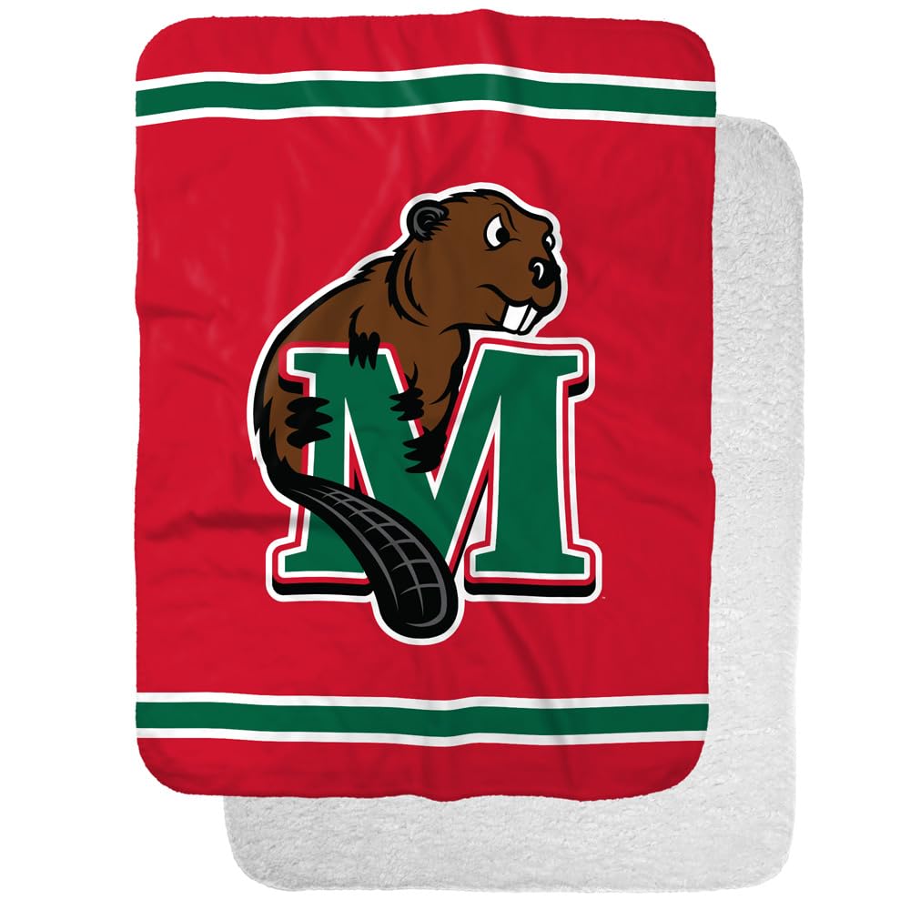 Minot State University Primary Logo Stripes Sherpa