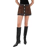 Retrofête Women's Lisbeth Leather Skirt
