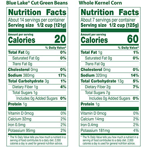 DEL MONTE FRESH CUT Canned Vegetables Variety Pack, Green Beans and ...