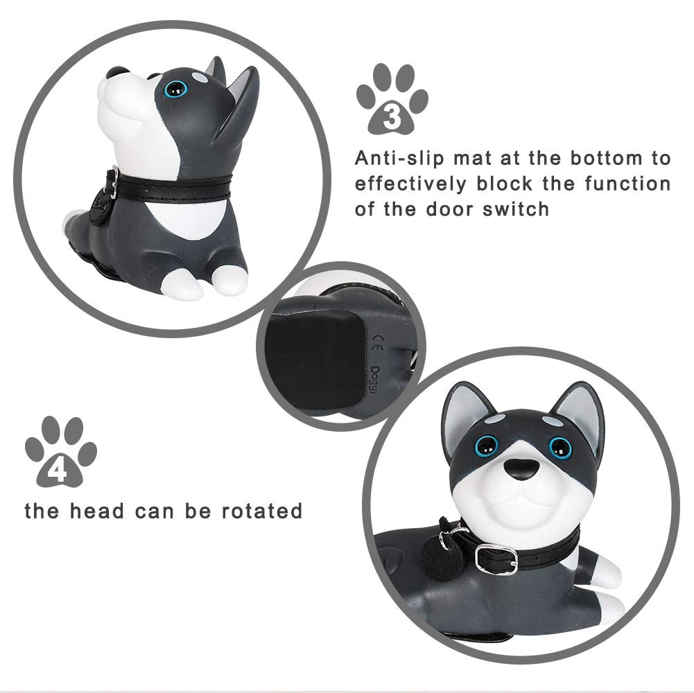 Door Stops Work on All Surface Cute Cat Dog Door Stopper Black Dog Door