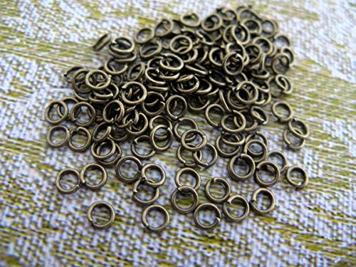 VILAVI 1000pcs Antique Bronze 4x0.7MM Open Jumprings Connector Ytt0020