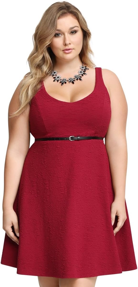 Torrid Textured VNeck Skater Dress at Amazon Women’s Clothing store