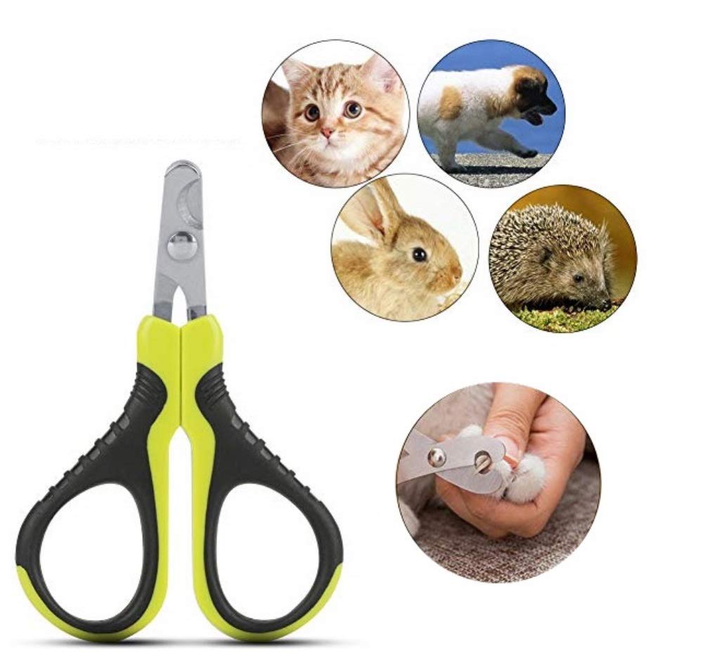 Pet Nail Clippers, Portable Professional Claw Scissors Trimmer Grinder Cutter for Cats Dogs Puppy Rabbit Bird Small Animals