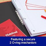 Oxford Premium A4 Ring Binder Red 25mm Capacity Laminated Paper on Board view 3