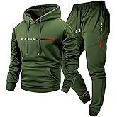 gsatuba Sweatsuits For Men 2 Piece Hoodies And Joggers Set Casual Athletic Sweatpants Hooded Sweatshirt Track Suit