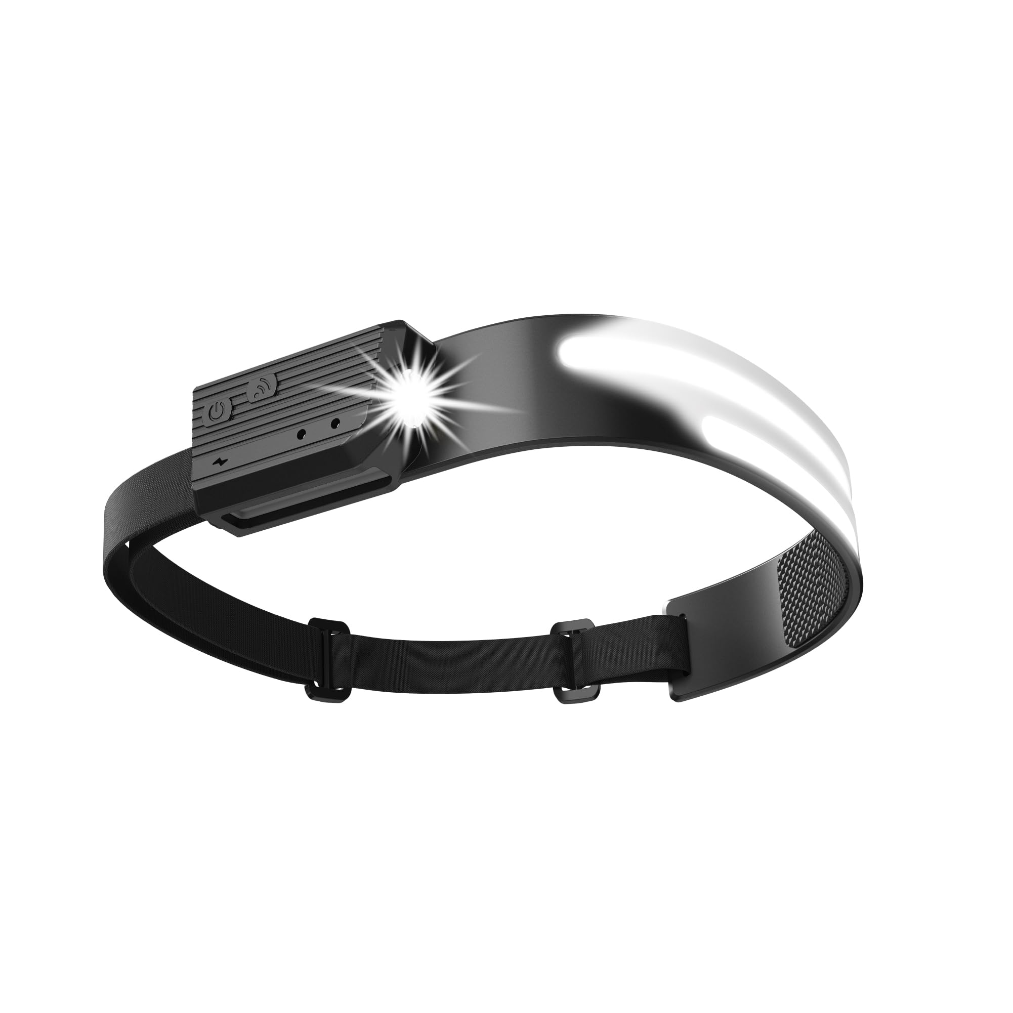 TUULKIT HeadTorch - LED Head Torch - USB Rechargeable Headlamp - LED Headlight - Motion Sensor Headtorch - Head Torches Headlamp for Running, Camping, Hiking, Fishing, Hunting, Climbing