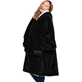 THE COMFY Original | Shark Tank | Patented | Sherpa Wearable Blanket Hoodie | One Size &middot; Oversized Fit &middot; Dual-Layer Warmth &middot; Machine Washable &middot; Gift For Women, Men &amp; Teens