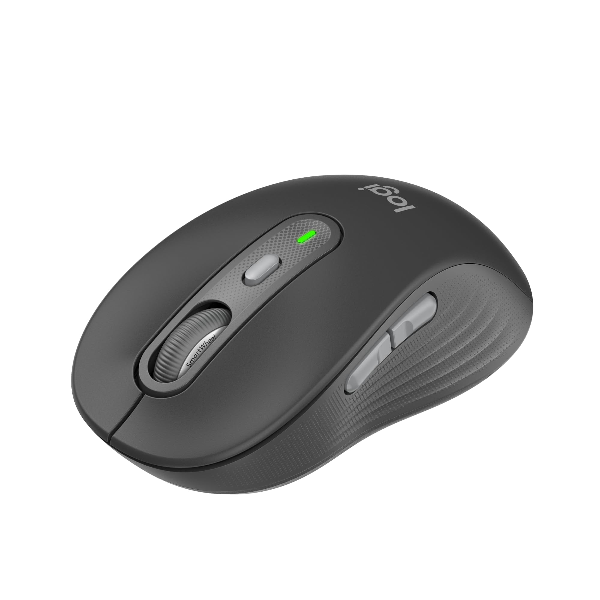 Photo 1 of Logitech Signature Plus M750 Wireless Mouse – for Small to Medium Hands, SmartWheel, Bluetooth, Multi Device, 24-Month Battery, Silent Clicks, Customizable Side Buttons, Contoured Shape - Graphite