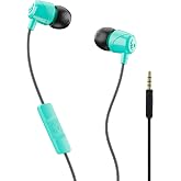 Skullcandy Jib Wired Earbuds with 3.5mm AUX Plug - Miami | 3.5mm Wired Earbuds, In-Ear Headphones, Noise Isolating Fit, In-Line Microphone Call and Track Control, Travel Ready