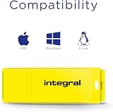 Integral 64GB Neon Yellow USB 2.0 Flash Drive Pen Stick Drive - UK Assembled view 4
