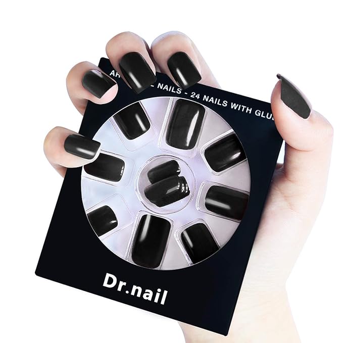 Dr.Nail 24 Pcs Press on Fake Nails Full Cover False Nails