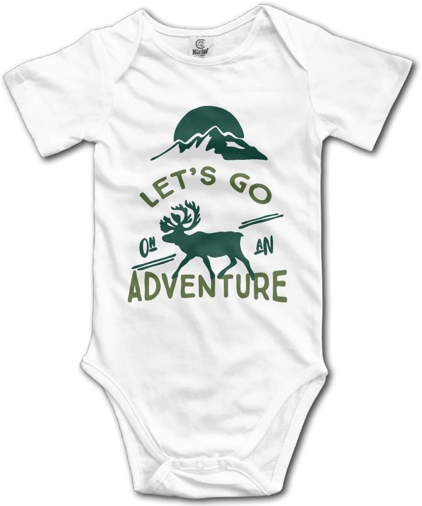 XuYongfei Baby Let's Go On An Adventure Cotton Infant Onesie Newborn Clothes