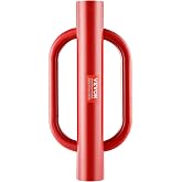 VEVOR Fence T Post Driver, 4.11" Inner Diameter Post Pounder with Handles, 22LB Heavy Duty Carbon Steel Hand Post Rammer, Farm Fencing Hole Digger for U Channel, Sign Pole, Wooden Post, Red