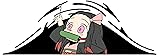 SS&Ds Nezuko Demon Slayer Peeking Vinyl Decal