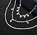 Wowanoo Choker Necklace Set Multilayer Layers Stars Chain Clavicle Necklace Jewelry for Women Threes
