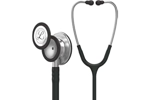 3M Littmann Classic III Monitoring Stethoscope, 5620, More Than 2X as Loud, Weighs Less, Stainless Steel Chestpiece, 27" Black Tube