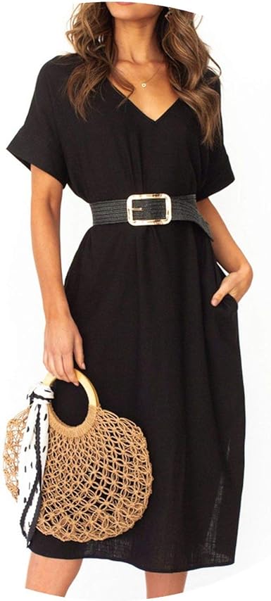 black cotton summer dress