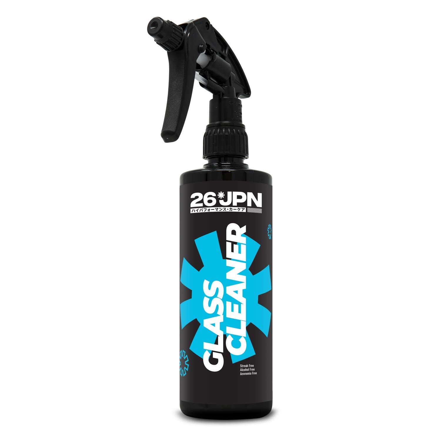 26JPN Glass Cleaner - Streak free, Safe for tinted windows, Alcohol free, Ammonia free