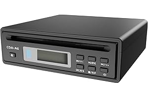 SPHKTEY High-Fidelity CD Player with Bluetooth 5.3 | Supports WAV Ripping from Original CD Tracks | USB Playback | 3.5mm Stereo & Optical Output (Black)