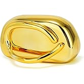 Nefokfdus Acrylic Clutch Purse for Women,Unique Trendy Metal Handle Evening Bag for Wedding Party Formal Prom