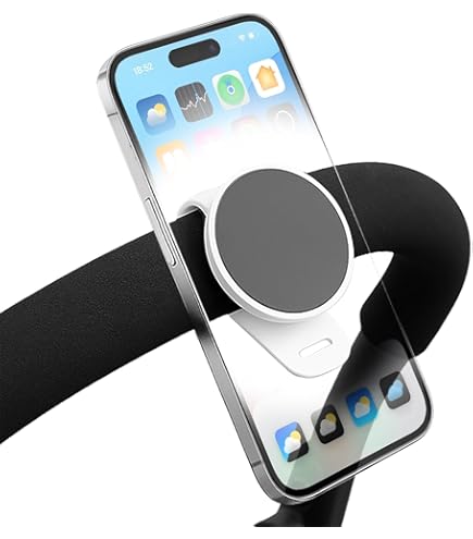 PEUTIER Stroller Bike Phone Holder, Flexible Cell Phone Bicycle Pram Mount With Non Skidding Arm Grip Soft Alloy Phone Clamp For Baby Buggy Desk Handlebar Treadmill Pushchair - View #9