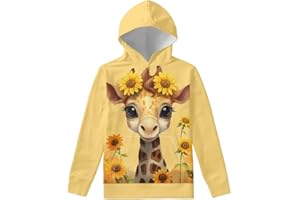 WELLFLYHOM Youth Kids Hoodies for Teens Girls with Pockets Boys Pullover Hooed Sweatshirt Long Sleeve Tops Age 6-16 Years Old