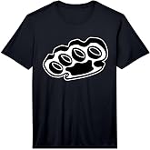 Mens Brass Knuckles Blackwork Minimal Performance T-Shirt