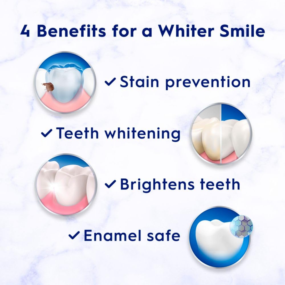 Crest 3D White Brilliance Pro Ultra White Teeth Whitening Toothpaste, 3.8 oz, Anticavity Fluoride Toothpaste, 4% Hydrogen Peroxide, Active Whitening Protection
