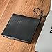 GEEKLIN External CD Drive USB 3.0 Portable CD DVD Player Ultra Slim CD DVD Drive Burner Reader Writer with Embedded Cable Excellent External DVD Drive for Mac Laptop Notebook and Desktop