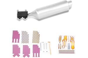 MOKERNALI Bicycle Exhaust Sound System, Bike Motorcycle Spoke Turbo Exhaust Pipe System, Plastic Bike Turbo Exhaust Pipe with Sound Effect, Easy to Use Bike Turbo Pipe Exhaust System Bike Exhaust Pipe for Kids