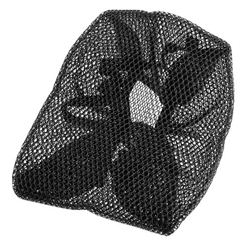 dDanke Motorcycle Scooter Moped Seat Cover Cap Breathable Net Cushion 3D Spacer Mesh Fabric with Bouncy, Black - Thumbnail 5