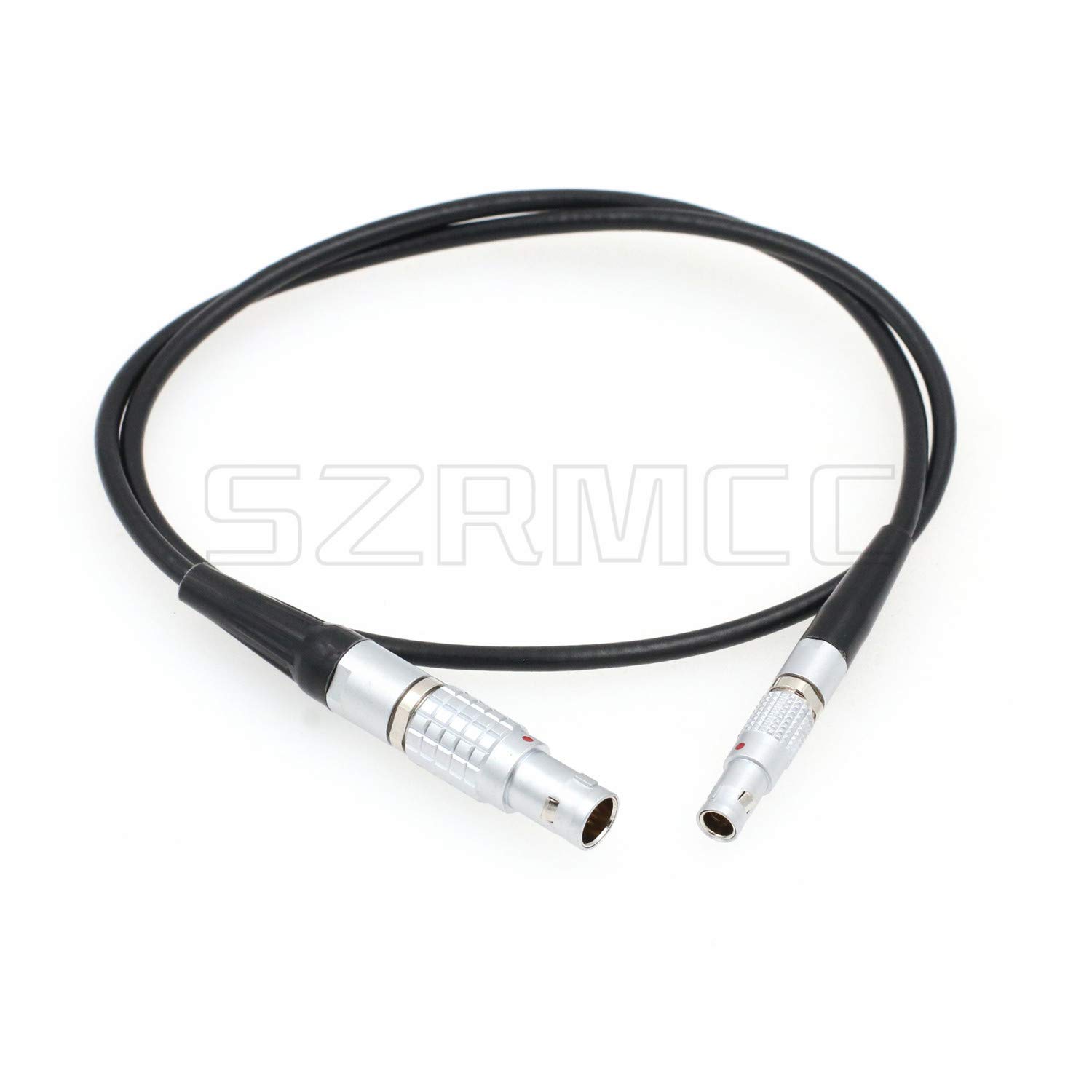 SZRMCC Ambient Lockit Sound Devices 0B 5 Pin to 00B 4 Pin TimeCode Input Cable for Red Epic Camera (Black Cable)