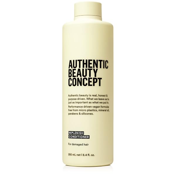 AUTHENTIC BEAUTY CONCEPT REPLENISH CONDITIONER | CONDITIONER FOR DAMAGED HAIR | NOURISHES & RESTORES | STRENGTHENS HAIR FIBER | VEGAN & CRUELTY-FREE | SILICONE-FREE | 8.4 FL. OZ.