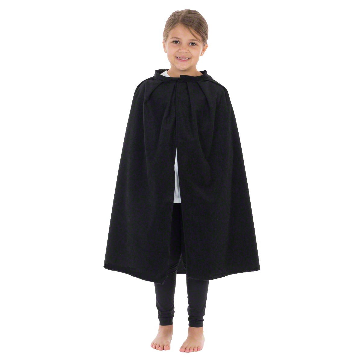 Charlie Crow Black cape or cloak costume for kids. 3-8 Years.