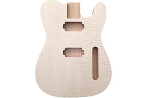 YoungMonic Electric Guitar Body Mahogany wood Unfinished HH pickups for Guitar Parts Unfinished Replacement (HH Pickup)