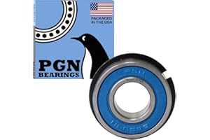 PGN BEARINGS (4 Qty) PGN - 99502HNR Snap Ring & Sealed Ball Bearing - 5/8" x1-3/8 x7/16 - Replacement for Go Kart - Wheel Hub - Mini Bikes and Lawn Mowers