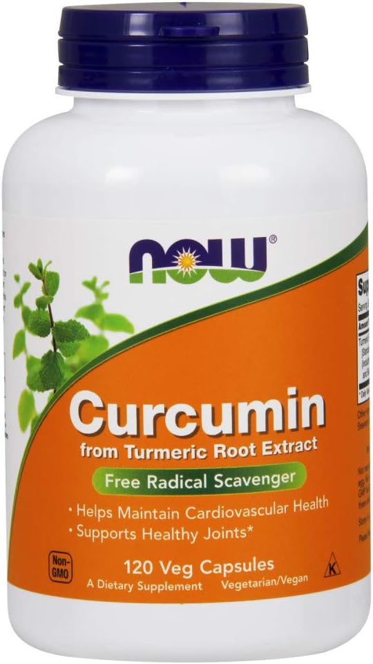 Curcumin, derived from Turmeric Root Extract by NOW Foods - 120 Veg Capsules