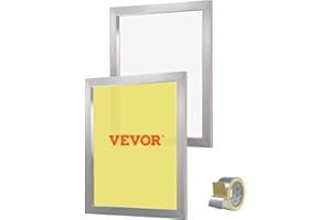 VEVOR Screen Printing Kit, 2 Pieces Aluminum Silk Screen Printing Frames, 20x24inch Silk Screen Printing Frame with 230 Count Mesh, High Tension Nylon Mesh and Sealing Tape for T-Shirts DIY Printing