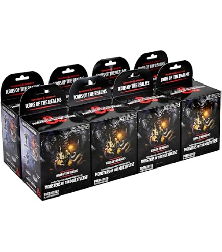 Amazon.com: WizKids Dungeons & Dragons Icons of The Realms: Tyranny of  Dragons Booster (8) D&D Minis : Toys & Games