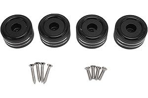 4pcs Speaker Isolation Feet, Aluminum Alloy Vibration Dampers, HiFi Audio Equipment Spikes for Turntable CD DVD Player Amplif
