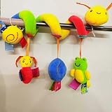 zhongdada Spiral Pram Stroller Crib Toy Plush Rattle Sensory 0-12 Months Boys view 5