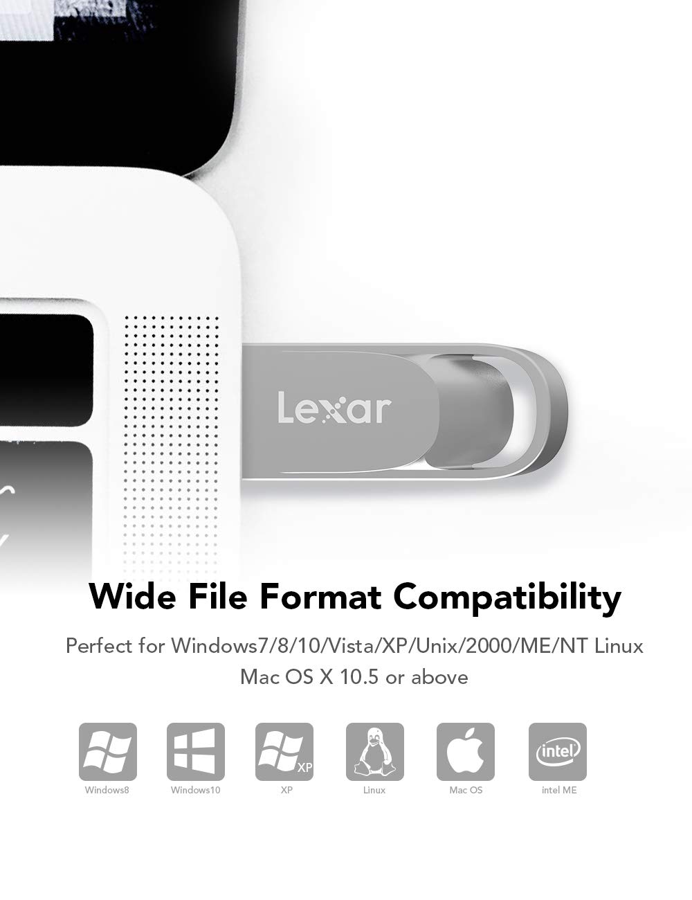 Lexar 128GB USB 3.0 Flash Drive, USB Stick Up to 100MB/s Read Speed, UDP Thumb Drive, Jump Drive Zinc Alloy, Pen Drive, Memory Stick for PC/Laptop/Computer/External Storage