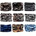 Neck Gaiter, Magic Headband Sport Headwear Elastic Face Mask Bandana Scarf UV Resistence Balaclava, Headwrap Helmet Liner for Men and Women - Cycling, Fishing, Running, Hiking, Camping