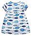 Fiream Girls Cute Cartoon Cotton Short Sleeve Dress(S0005A,2T)