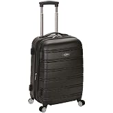 Rockland Melbourne Hardside Expandable Spinner Wheel Luggage, Carry-On 20", Black