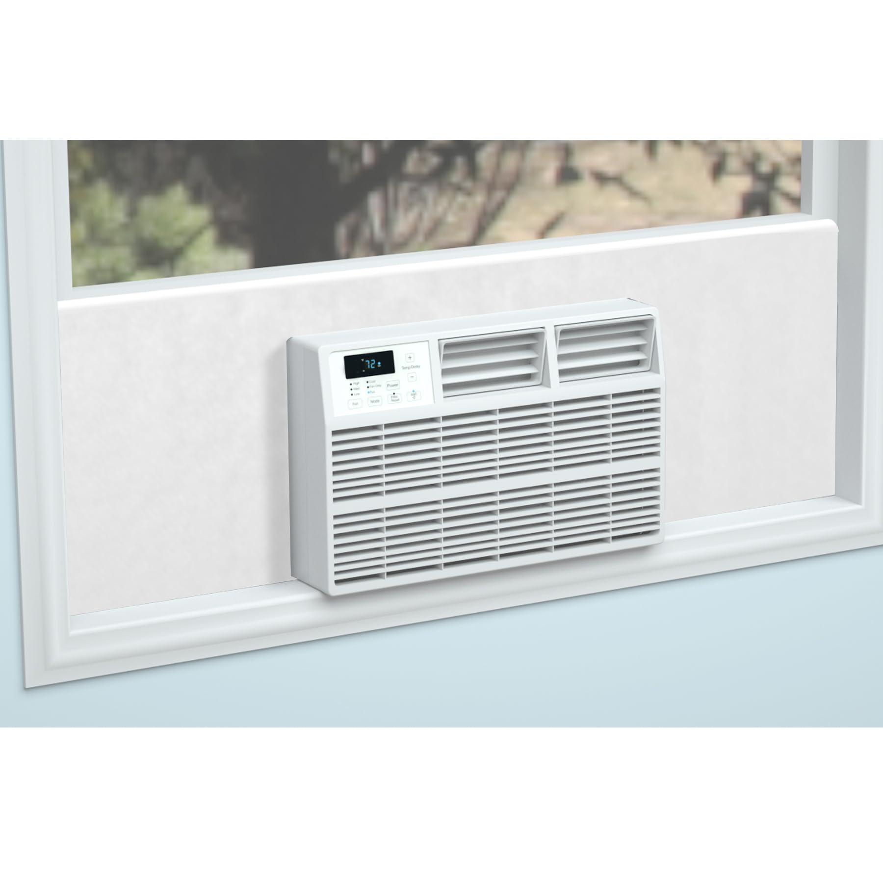 Photo 1 of Air Jade Window Air Conditioner Side Panels, Extra Wide 4Ft Surround Insulation Side Panels for Indoor Window AC Unit, AC Window Seal Kit for Summer and Winter, White