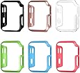 [6 Color Pack] Fintie Apple Watch Case 38mm, Ultra Slim Lightweight Polycarbonate Hard Protective Bumper Cover for All Versions 38mm Apple Watch Series 2 / 1 / Original (2015) with Retail Packaging