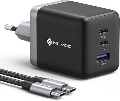 100W Cargador USB C, 3 Puertos, 1 Cable PD 100W
