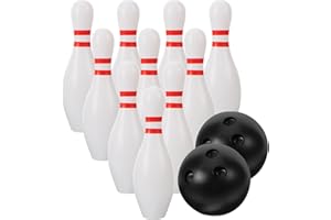 Alasum Kids Bowling Set Children Bowling Balls 10 Pin Plastic Bowling Game Toy for Indoor Family Fun and Hand-Eye Coordinatio