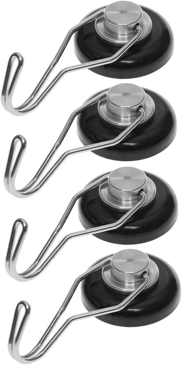 Mavoro Strong Hooks for Hanging. Up to 65 lbs. Set of 4 Black Hooks Heavy Duty